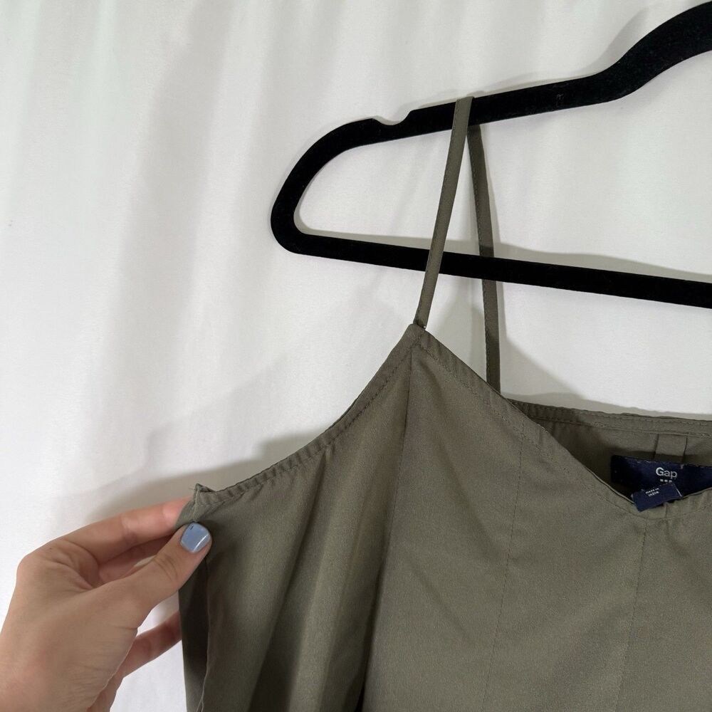 Gap Tank Top Women's Small Solid Green Pullover Lightweight Sleeveless - Picture 5 of 9